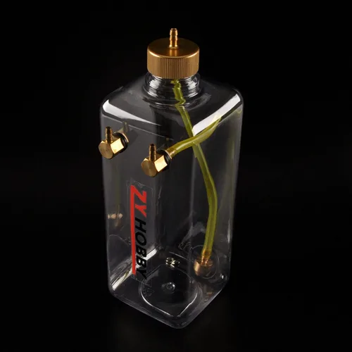 Vista 6 de ZYHOBBY Tanque de combustible RC 1000ML, botella de combustible de gas RC con plástico transparente para modelo de avión RC en EE. UU