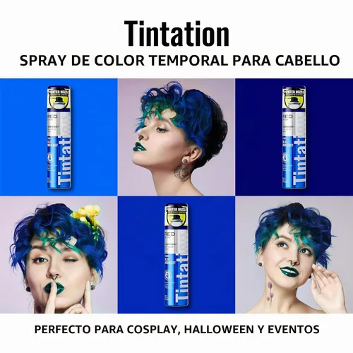 Vista 3 de Red by Kiss Tintation - Spray de color temporal para el cabello, 2.82 onzas, secado rápido y a prueba de manchas, tinte lavable de color vivo, spray
