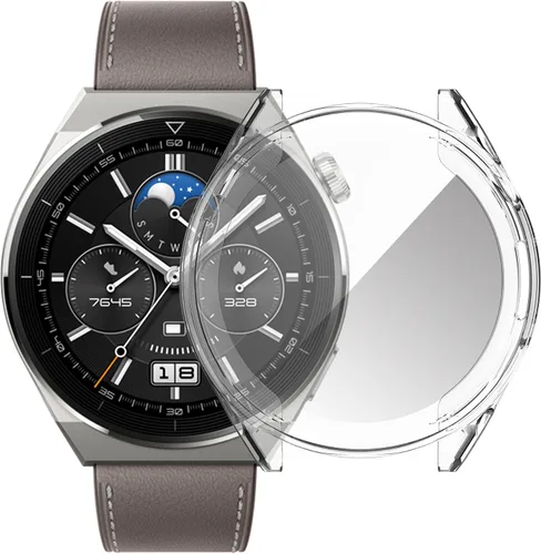 Vista 3 de TenCloud Fundas protectoras de pantalla para Huawei Watch GT3 Pro, funda protectora completa de TPU para Huawei Watch GT3 Pro