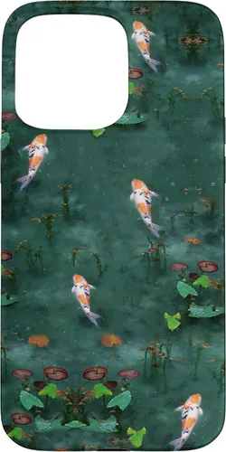 Vista 31 de Emerald Green Majestic Zen Water Garden Japanese Koi Fish Case for iPhone 17