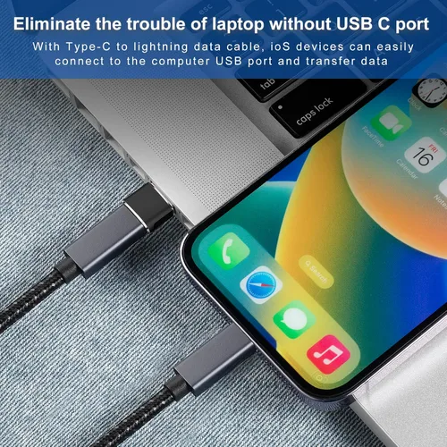 Vista 4 de Adaptador USB a USB C, 4 paquetes para iPhone de carga rápida, transferencia y conversión OTG tipo C. USBC a A compatible con iPhone 17/16/15 Plus
