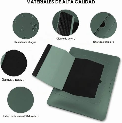 Vista 4 de HoYiXi Funda para laptop de 15.6 pulgadas, compatible con MacBook Pro de 16/15.4 pulgadas, MacBook Pro 15, Mac Air 15, funda impermeable suave de 15