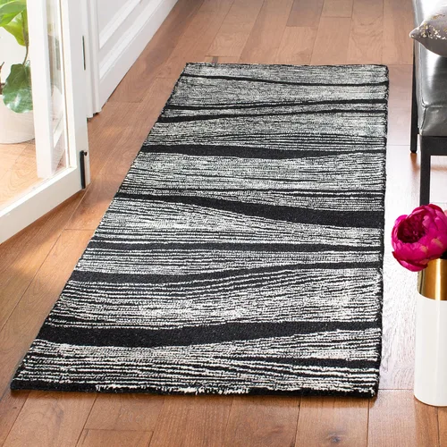 Vista 34 de SAFAVIEH Metro Collection - Alfombra decorativa de 2 x 3 pies, azul y marfil, diseño transicional, ideal para áreas de alto tráfico en pasillo, baño