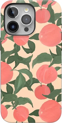 Vista 105 de Funda Casely para iPhone 15 Pro Max Todas las sonrisas Adhesivo de cara sonriente Compatible con MagSafe Diseño protector audaz