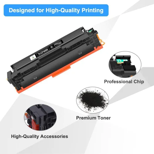Vista 4 de 201X Cartucho de tóner negro de alto rendimiento para HP MFP LaserJet M277dw M252dw