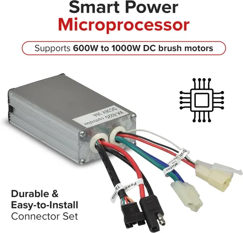 Vista 4 de Currie Controlador de 36 voltios y 30 amperios - con conector de acelerador de 5 pines para scooters eléctricos Schwinn S1000, S750, Ezip E1000 e