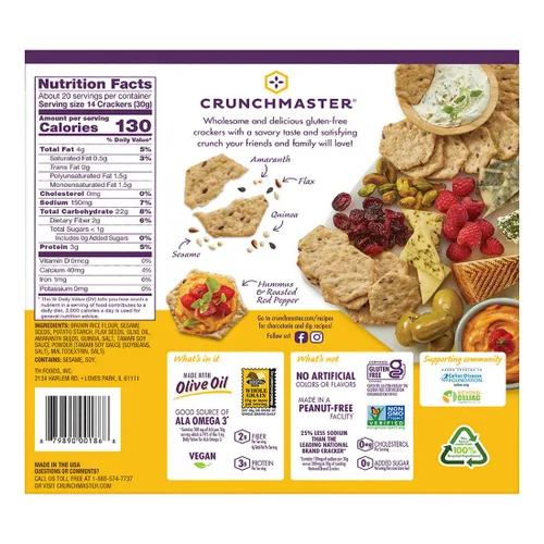 Vista 3 de Crunchmaster Galleta de varios granos (paquete de 1) 21 onzas