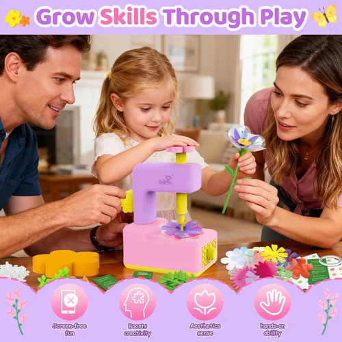 Vista 5 de Kit de fabricación de flores, kits de manualidades para niñas de más de 4