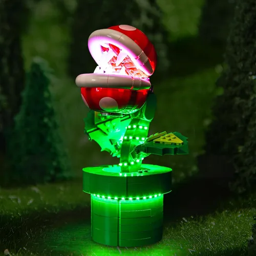 Vista 4 de Kit de luz LED mejorado para Lego Piranha Plant Building Set, compatible con LEGO 71426, divertida idea de regalo para adultos (modelo no incluido)