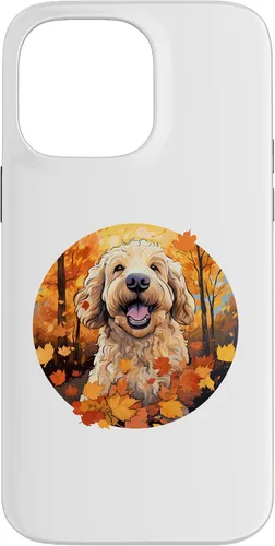 Vista 21 de Goldendoodle Autumn Funny Dog Fall Case for iPhone 17