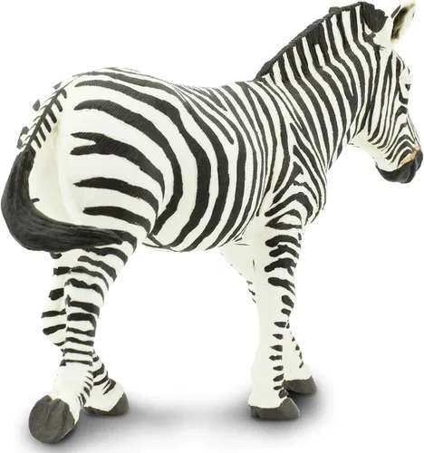 Vista 7 de Safari Ltd. Figura de cebra – Figura detallada de plástico de 5.85 pulgadas – Divertido juguete educativo para niños, niñas y niños a partir de 1 año