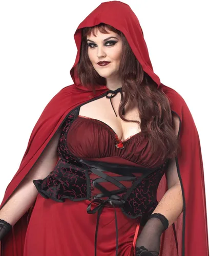 Vista 4 de Disfraz de Caperucita Roja de California Costumes en talla grande para mujeres.