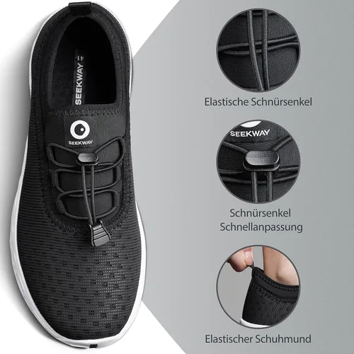 Vista 6 de SEEKWAY Zapatos de agua para hombre y mujer, secado rápido, zapatos acuáticos descalzos, playa, caminar, kayak, canotaje, deportes acuáticos SP006