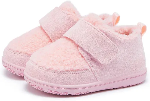 Vista 4 de BMCiTYBM Zapatos de bebé niño niña bebé zapatillas de invierno cálido antideslizante primeros caminantes 6-24 meses