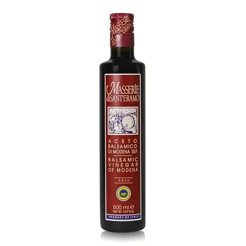 Vista 7 de Masserie di Sant'Eramo (1 paquete) Botellas de 8.5 fl oz de vinagre balsámico de Módena Italian balsamic vinegar of Modena. Balanced sweet and