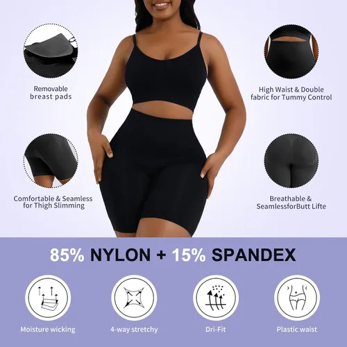 Vista 4 de YUINBY Body para mujer Tanga esculpida sin costuras, moldeadora de cuerpo, faja moldeadora para mujer, control de abdomen, tanga