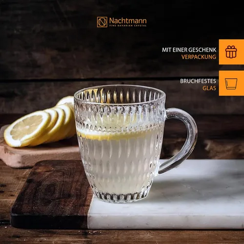 Vista 3 de Nachtmann Ethno - Juego de 2 vasos de cristal para bebidas calientes, transparente