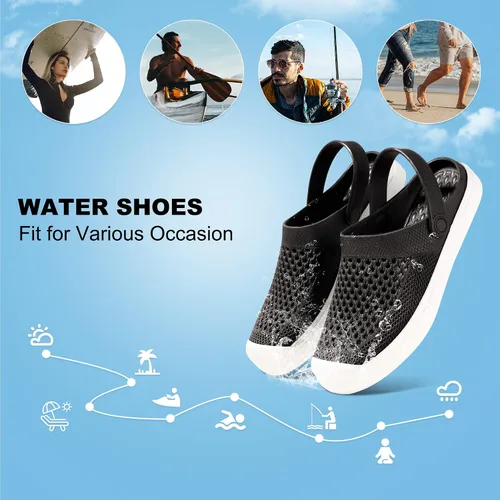 Vista 6 de Women Water Shoes Garden Clogs Quick-Dry Water Gardening Shoes for Lightweight Breathable Beach Sandals for Swim