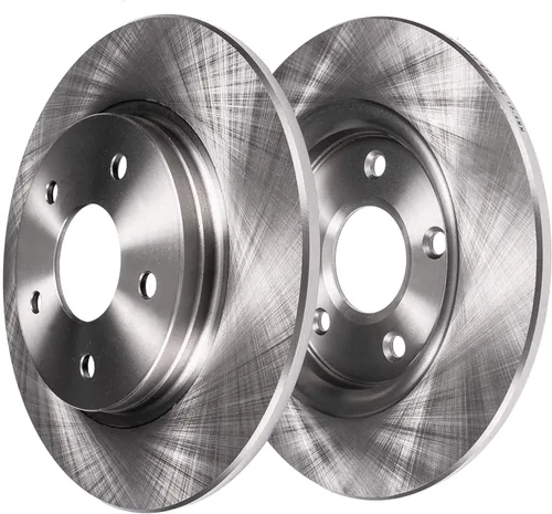 Vista 5 de Detroit Axle - Juego de rotores de freno de disco trasero + Sustitución de calibrador de freno de disco trasero izquierdo para Acura TL Honda
