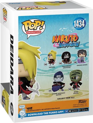 Vista 3 de POP Naruto Shippuden - Figura de vinilo de Deidara Funko (con funda protectora de caja compatible), multicolor, 3.75 pulgadas