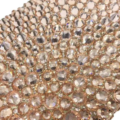 Vista 7 de Boutique De FGG Bolsos de noche para mujer, bolsos de boda de cristal con picos