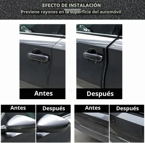 Vista 6 de Frienda - Protectores de borde de puerta de coche, protector de umbral de puerta, protector de entrada automotriz, anticolisión, tiras de protección