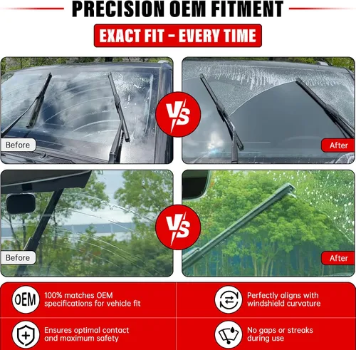 Vista 5 de Juego de limpiaparabrisas de repuesto para Toyota FJ Cruiser 2007-2014, calidad original de fábrica, para mi automóvil, 16, 14, 14, 10 pulgadas