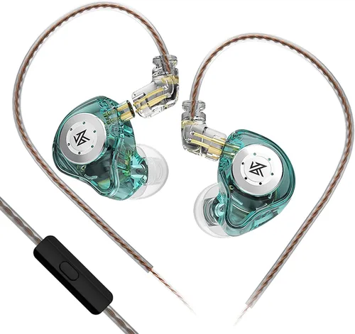 Vista 17 de KZ Castor - Auriculares intrauditivos, sonido de graves mejorado HiFi, IEMs aislantes de ruido ajustables, auriculares con cable de doble