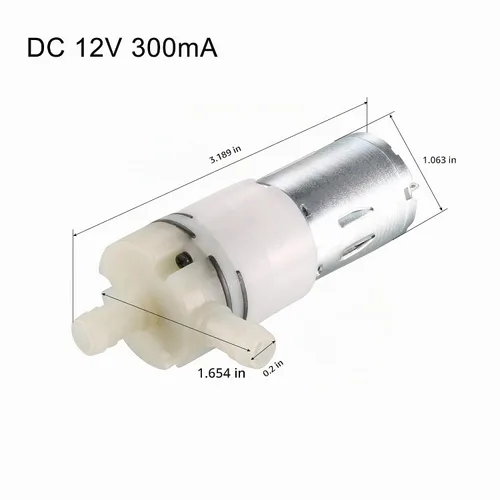 Vista 2 de uxcell - Autorizada, patentada, bomba de diafragma presión de agua, CC 12 voltios, 60 vatios, 4 L/Min 75 PSI, cebado automático., US-SA-AJD-223872