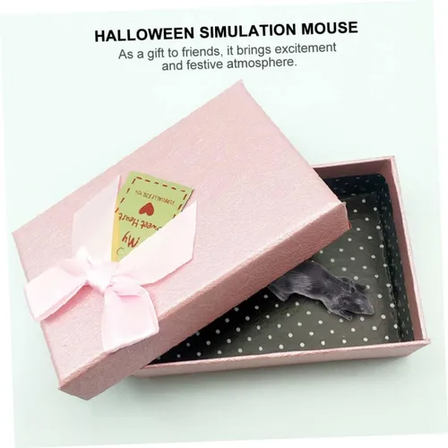 Vista 3 de 10Pcs Halloween Simulation Mouse Realistic Plastic Prank for Parties Scary Decorations and Fun Lightweight and Reusable for Haunted Houses and Events