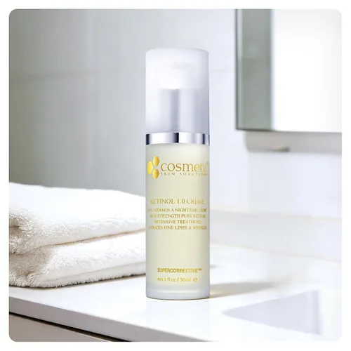 Vista 6 de Retinol 1.0 Crème para rostro y cuello, antienvejecimiento con retinol hidratante para arrugas y líneas finas, crema de noche hidratante
