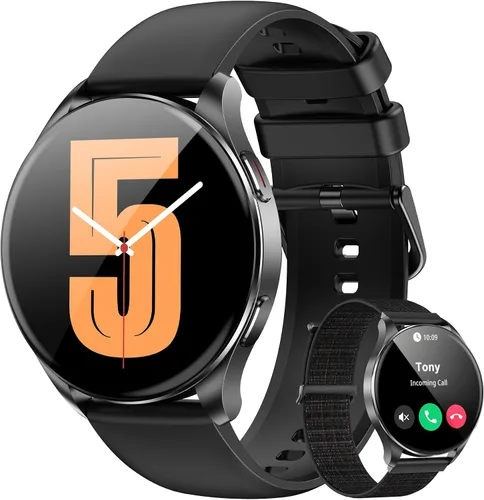 Vista 2 de Blackview Reloj inteligente 2025 (respuesta/hacer llamadas), reloj de fitness para hombres y mujeres con frecuencia cardíaca/spO2/monitor de sueño/2