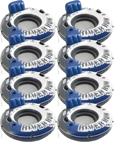 Vista 16 de INTEX 58825EP River Run 1 Salón flotante inflable: respaldo cómodo - portavasos integrados - Asas de agarre duraderas - Cuerda de agarre completa