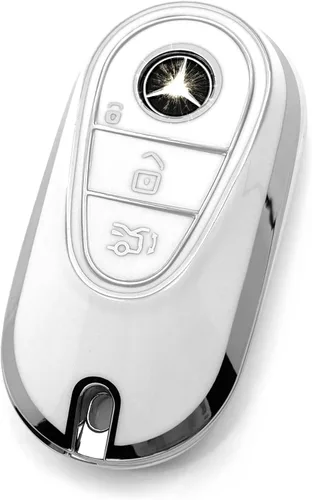 Vista 35 de Funda de llave de TPU suave avanzada es compatible con Mercedes Benz 2024-2025 E 2023-2025 SL CLE GLC 2022-2025 EQE EQS S C Series llave
