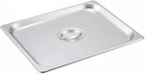 Vista 12 de Tiger Chef Bandeja de mesa de vapor antiatascos de acero inoxidable de calibre 22 de 6 pulgadas 1/2 con tapa