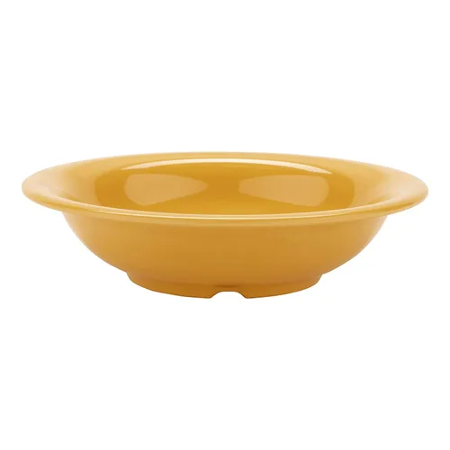 Vista 12 de GET B-86-TY - Tazón de melamina de borde estrecho para frutas/postres, 8 onzas, amarillo tropical (juego de 12)
