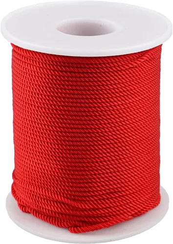 Vista 9 de Cuerda de nailon trenzado de 3 capas para jardinería, manualidades, fabricación de pulseras (0.059 in-164 pies, verde militar)