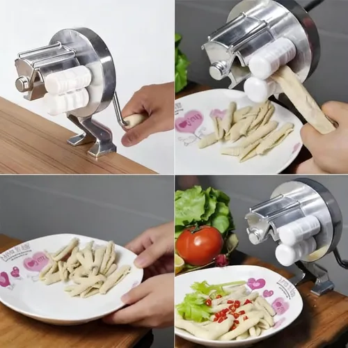 Vista 5 de Máquina manual de pasta Cavatelli, aluminio resistente, fácil operación, antiadherente, compacta para ñoquis de cocina en el hogar