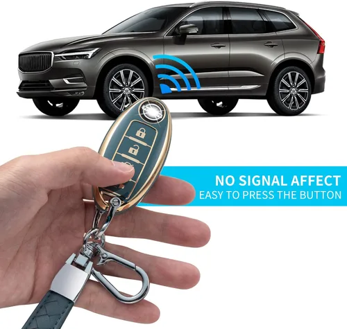 Vista 3 de Funda para llavero de 4 botones para Nissan, Azul 4 botones
