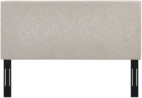 Vista 5 de Modway Taylor Full/Queen Cabecero Tapizado de Tela de Lino, Beige