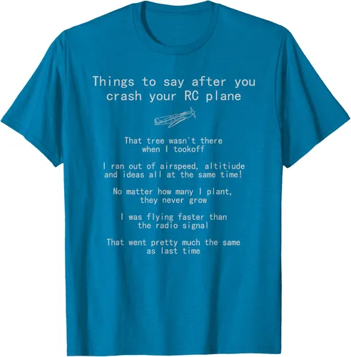 Vista 10 de Cosas que decir cuando te estrellas con tu camiseta RC Plane hobby
