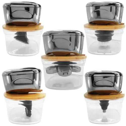 Vista 9 de FitSand - Soporte de enjuague para afeitadora de bambú compatible con Skull Shaver Pitbull Gold PRO GX5