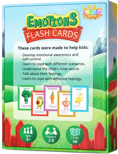 Vista 2 de Tarjetas de emociones para niños: tarjetas de sentimientos, 3 formas