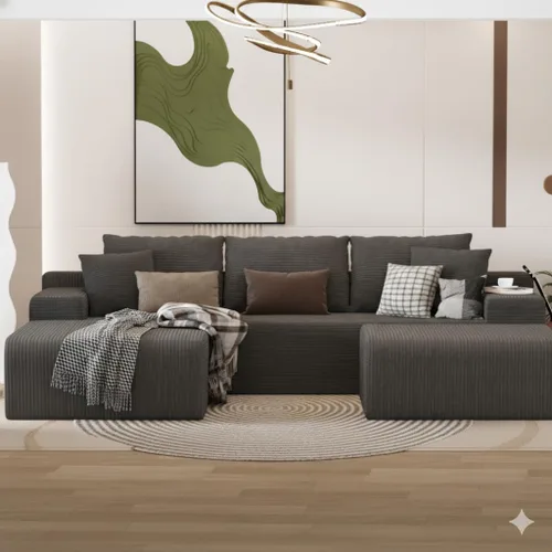 Vista 18 de NAYA 69" Oversised Loveseat Sofa, Compressed Boneless Couch with 2 Deep Seat, Modern Upholstered Cloud Couch for Living Room, Bedroom, Apartment, No