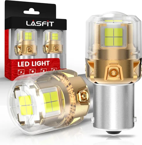 Vista 18 de LASFIT Bombilla LED de 194 color rojo 168 T10 192 2825 W5W Canbus sin errores, sin polaridad, 400 lúmenes, extremadamente brillante para luz