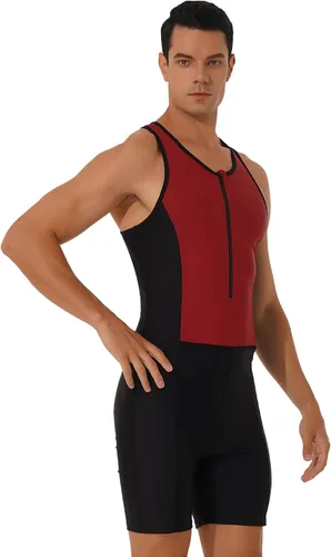 Vista 6 de Shinsto Traje de baño de una pieza para hombre con protección solar UPF 50+
