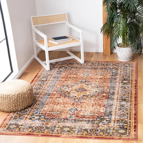 Vista 81 de SAFAVIEH Bijar Collection - Alfombra decorativa de 2 pies 3 pulgadas x 4 pies, marfil y óxido, diseño oriental envejecido, no desprende pelusa