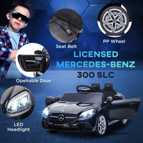 Vista 6 de Kids Ride-On Car, Licensed Mercedes SLC 300, 12V with Remote Control