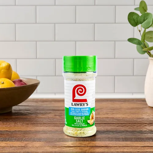 Vista 18 de Lawry's 25% menos de sal de ajo y sodio con perejil, 5.62 oz