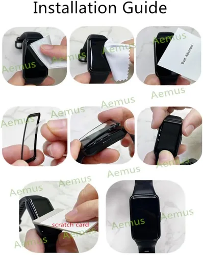 Vista 7 de Protector de pantalla compatible con Quiacn IDW19 Smart Watch 1.8
